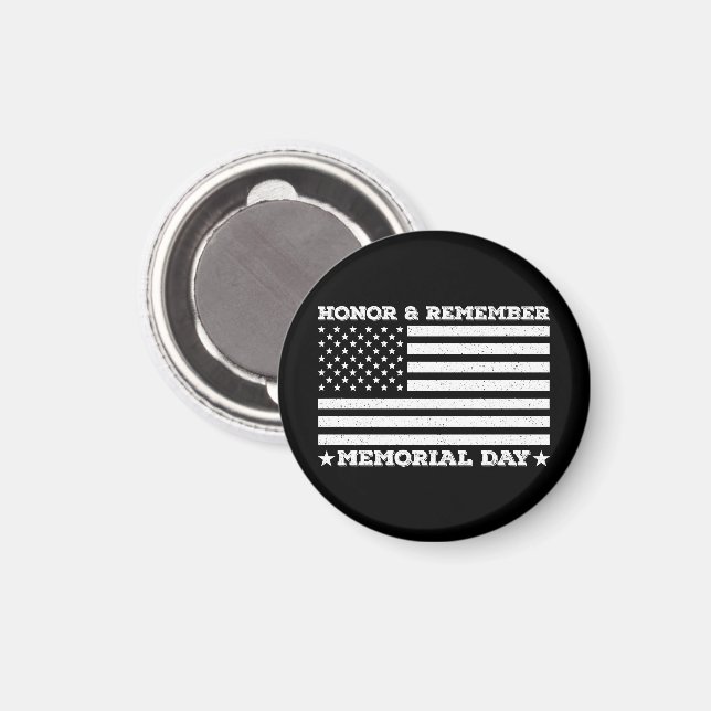 Honour Remember Memorial Day Army Military Cool Da Magnet (Front/Back)