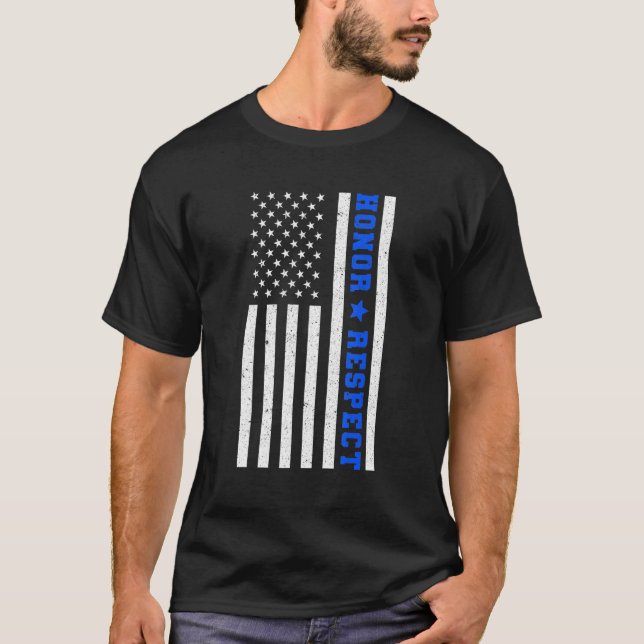 Honour Respect Law Enforcement T-Shirt (Front)