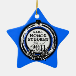 Honour Student Award Class Of 2011 Ornament Blue