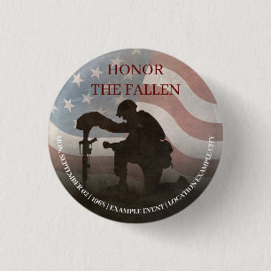 Honour The Fallen 1 Inch Round Button