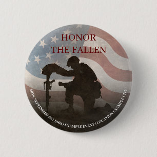 Honour The Fallen 2 Inch Round Button