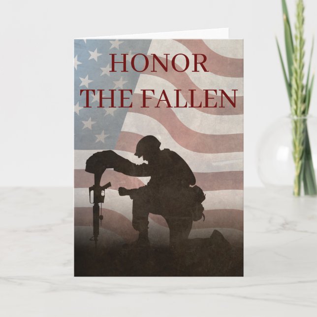 Honour The Fallen Card (Front)