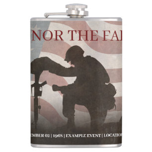Honour The Fallen Hip Flask