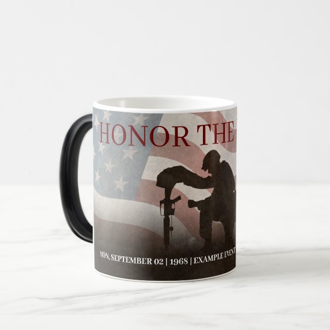 Honour The Fallen Magic Mug (Front Left)