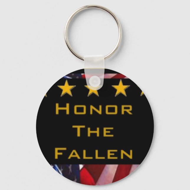 Honour the Fallen Military Tribute Keychain (Front)