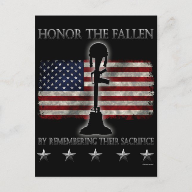 Honour The Fallen Postcard (Front)