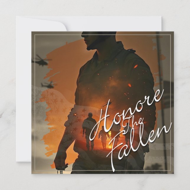Honour the Fallen – Remember Their Sacrifice (Front)
