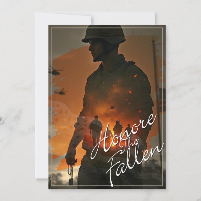 Honour the Fallen – Remember Their Sacrifice (Front)