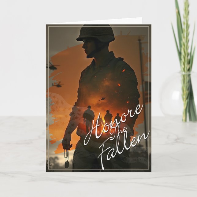 Honour the Fallen – Remember Their Sacrifice Card (Front)