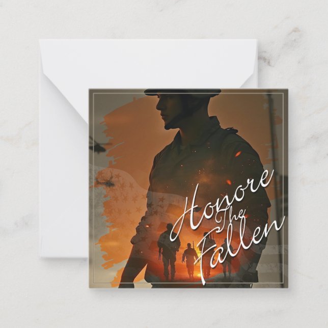 Honour the Fallen – Remember Their Sacrifice Card (Front)