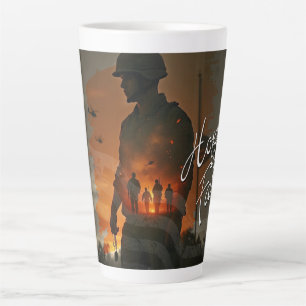 Honour the Fallen – Remember Their Sacrifice Latte Mug