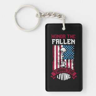 Honour The Fallen, Thank The Living Keychain