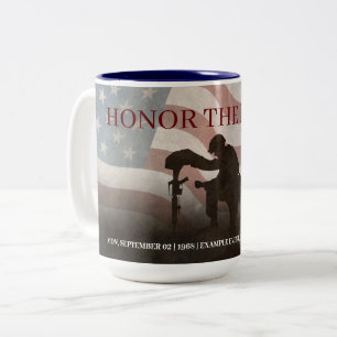 Honour The Fallen Two-Tone Coffee Mug