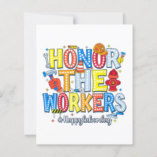 Honour The Workers Happy Labour Day