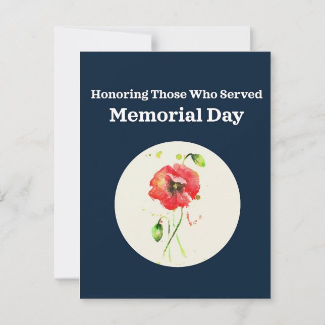 Honour those that gave all  invitation (Front)