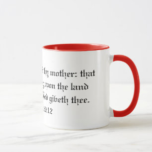 Honour Thy Father and Mother Mug