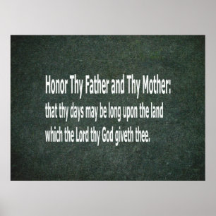 Honour Thy Mother and Thy Father Poster