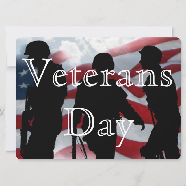 Honour Veterans Day  6.5" x 8.75" Invitation (Front)