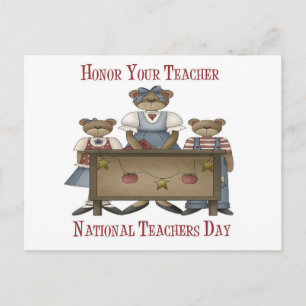 Honour Your Teacher National Teachers Day Postcard