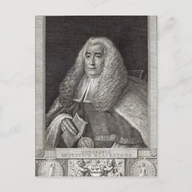 Honourable Mr Justice Blackstone Postcard (Front)