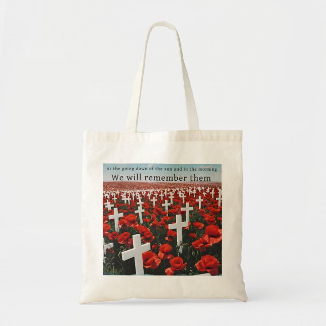Honouring Fallen Service Heroes Remembrance  Tote Bag (Front)