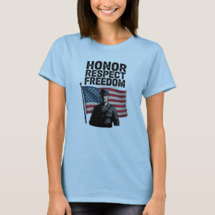 Honouring Heroes Veteran Day Patriotic Design T-Shirt