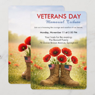 Honouring Heroes Veterans Day Tribute Invitation