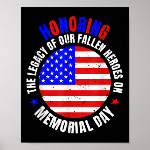 Honouring Memorial Day Poster