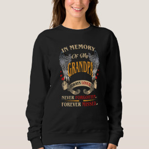 Honouring Memory Of My Grandpa Always Loved Never  Sweatshirt