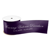 Honouring name elegant lettering memorial purple