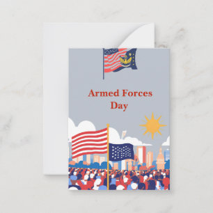 "Honouring Our Heroes: Armed Forces Day Celebratio Card