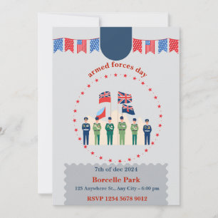 "Honouring Our Heroes: Armed Forces Day Celebratio Invitation