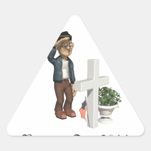 Honouring our Veterans - Triangle Sticker