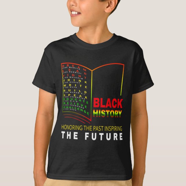 Honouring Past Inspiring Future - African Black Hi T-Shirt (Front)