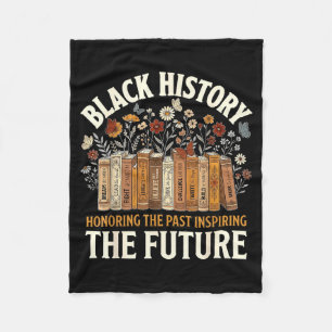 Honouring past inspiring future black history men fleece blanket