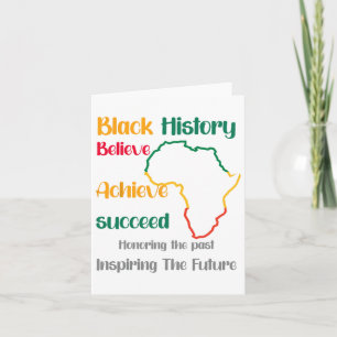 Honouring Past Inspiring Future Black History Mont Card