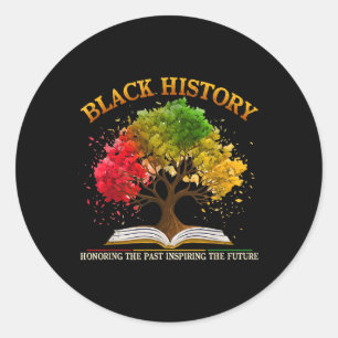 Honouring Past Inspiring Future Black History Mont Classic Round Sticker