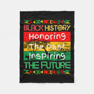 Honouring Past Inspiring Future Black History Mont Fleece Blanket