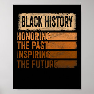 Honouring Past Inspiring Future Black History Mont Poster