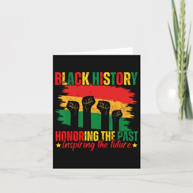 Honouring Past Inspiring Future Black History Prid Card (Front)