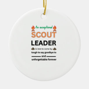 Honouring the Guiding Light of a Scout Leader Ceramic Ornament