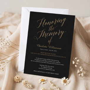 Honouring the Memory of Memorial Death Anniversary Invitation
