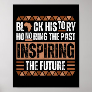 Honouring The Past Inspiring The Future Black Hist Poster