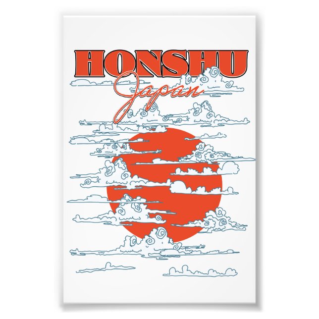 Honshu Japan travel poster (Front)