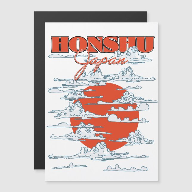 Honshu Japan travel poster (Front/Back)