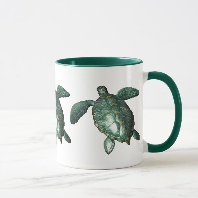 Honu - Green Sea Turtle Mug (Right)