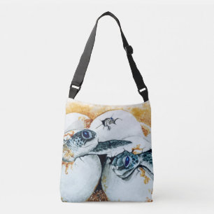Honu Hatchlings (Green Sea Turtle) Crossbody Bag