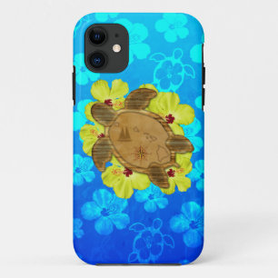 Honu Hawaiian Nautical Map iPhone 11 Case