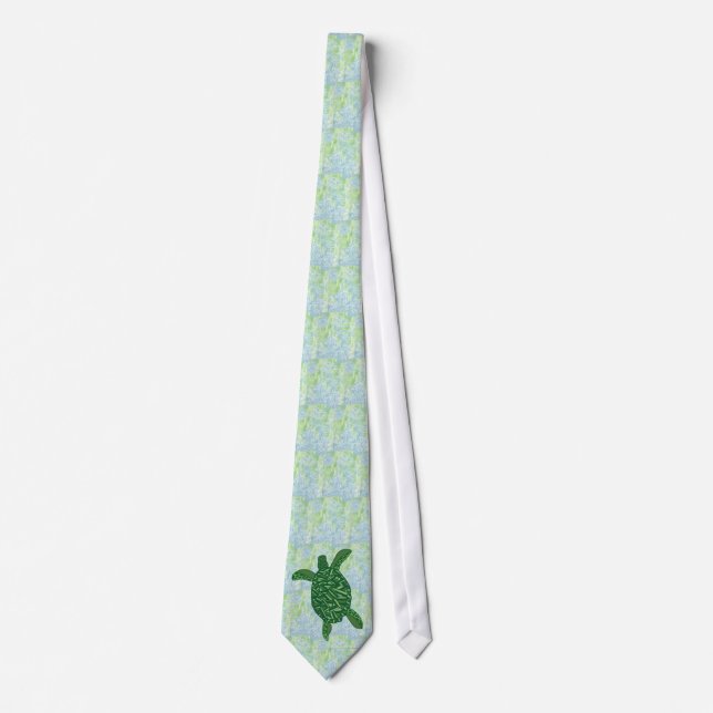 Honu Hawaiian sea turtle Tie (Front)