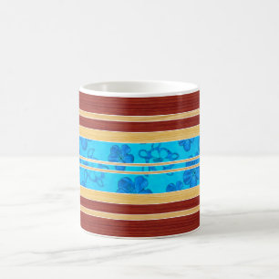 Honu Hawiian Faux Wood Surfboard Coffee Mug